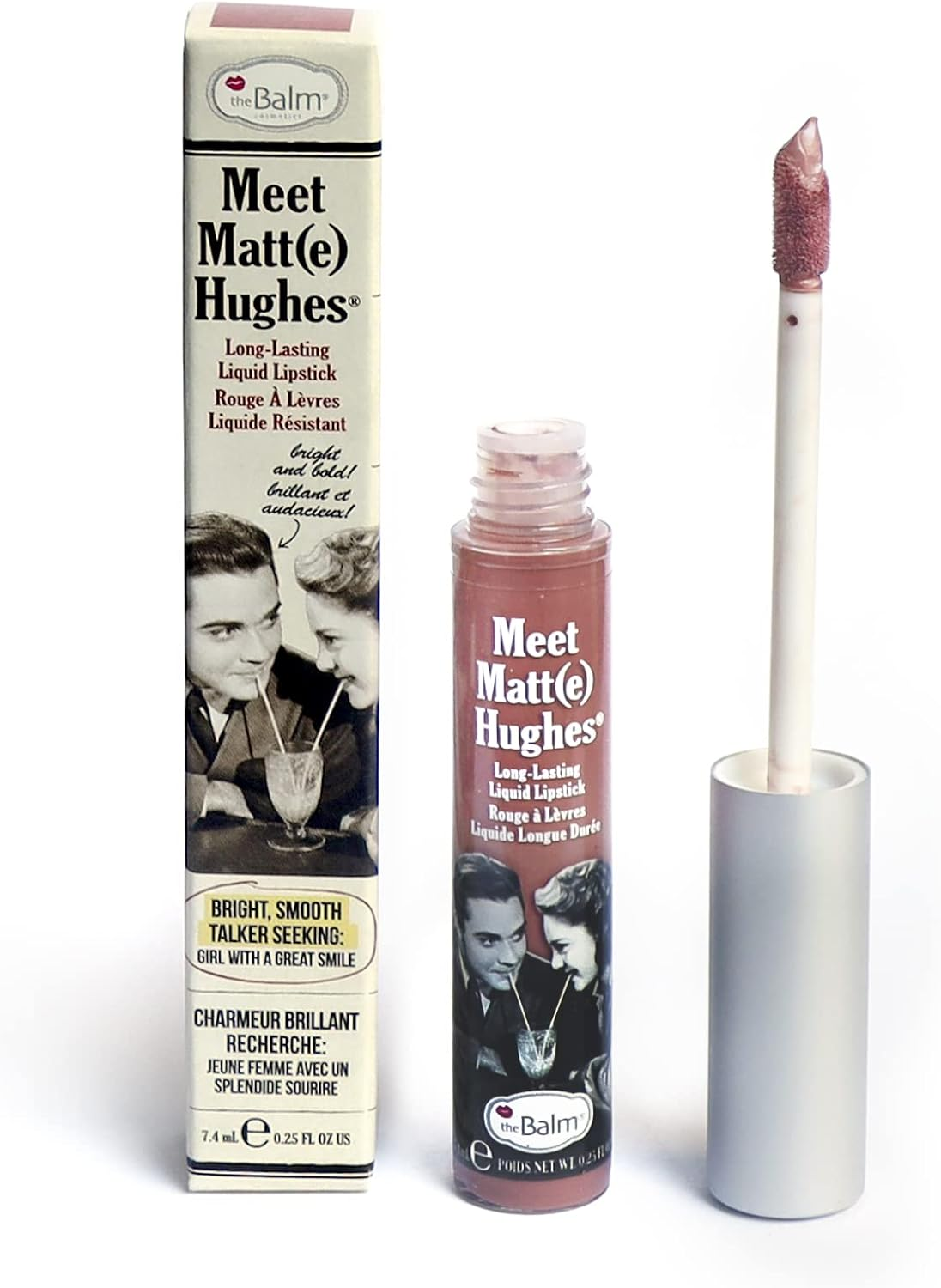 Meet Matte Hughes Long Lasting Liquid Lipstick - Patient by the Balm for Women - 0.25 Oz Lip Gloss image number 1