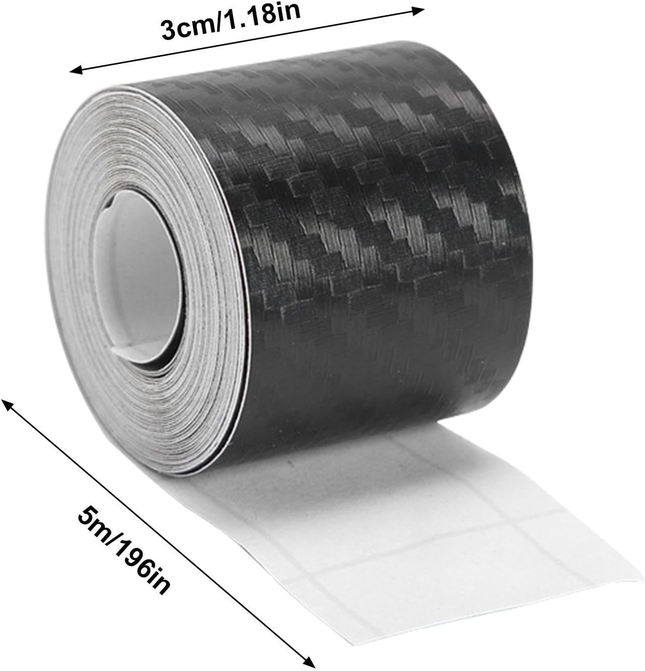 Carbon Fiber Film | Detailing Film Car Tape Wrap Stickers, Adhesive Twill Weave Sheet Sticker, Protection Tape for Trunk Bumper Dashboard Helves image number 1