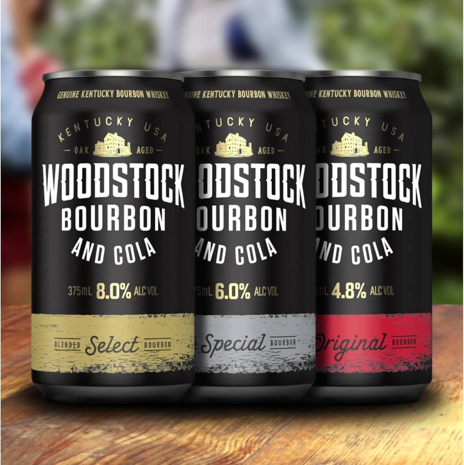 Woodstock Bourbon & Cola, Full-Bodied Mixed Drink, 4.8% ABV, 375Ml (Case of 24 Cans) image number 5