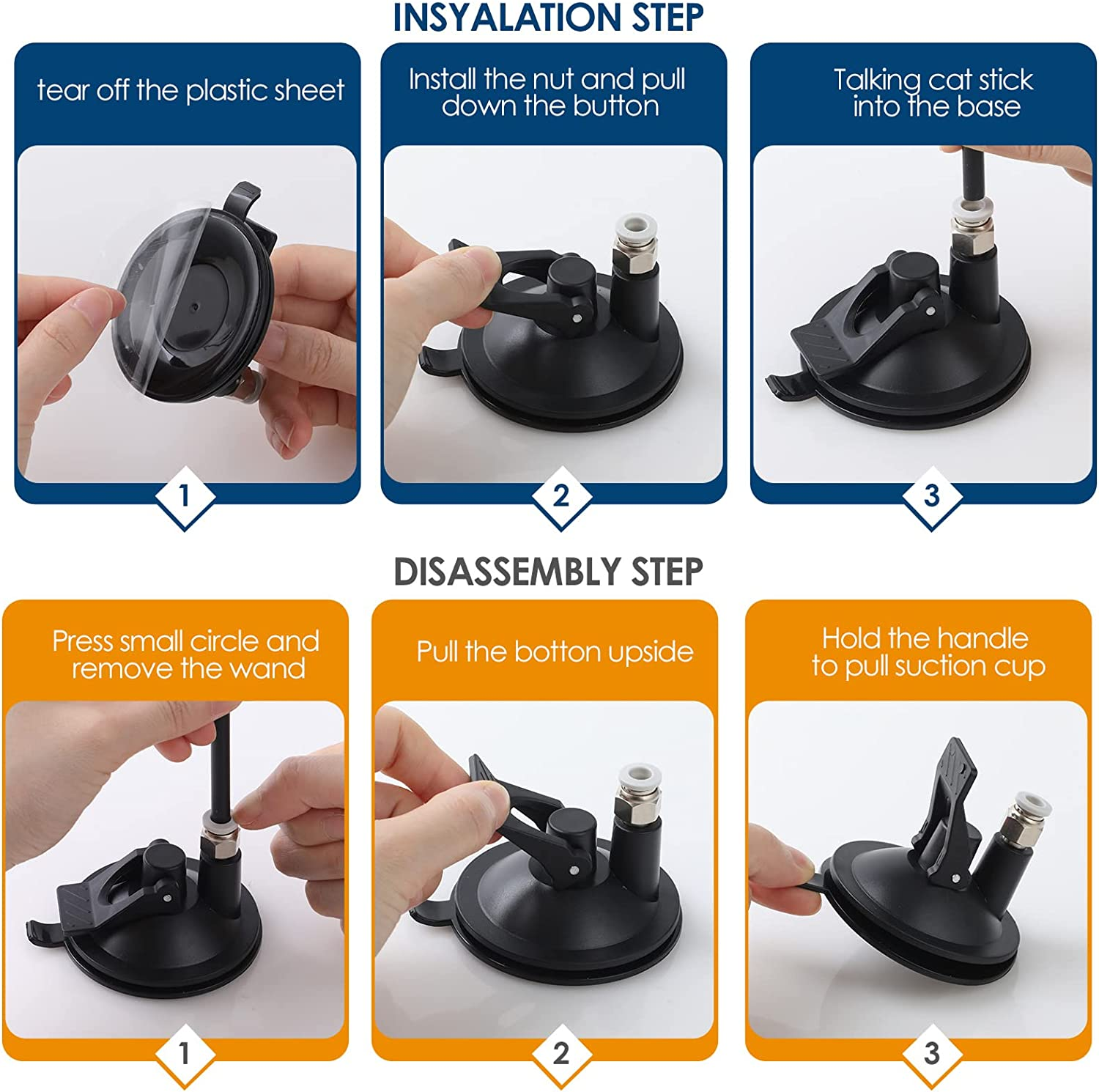 Simpeak 12PCS Cat Toys Feather Teaser Cat Toy, 2PCS Retractable Cat Wand Toys Cat Feather Sucker Toy, 10PCS Replacement Kitten Toys Interactive Catcher Teaser and Funny Exercise for Cats