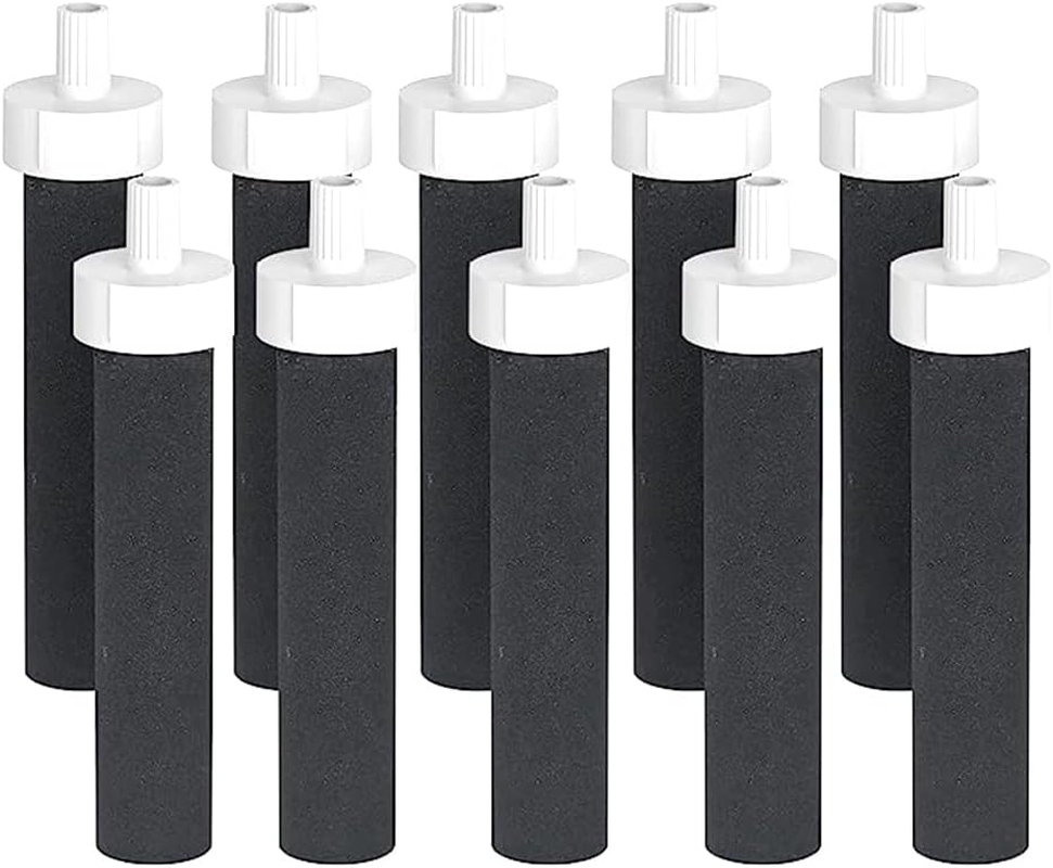 Gyorwst Replacement Accessories Activated Carbon Water Bottles Filters for BB06, Hard Edge, Sport Bottles Filters, 10 Count image number 1