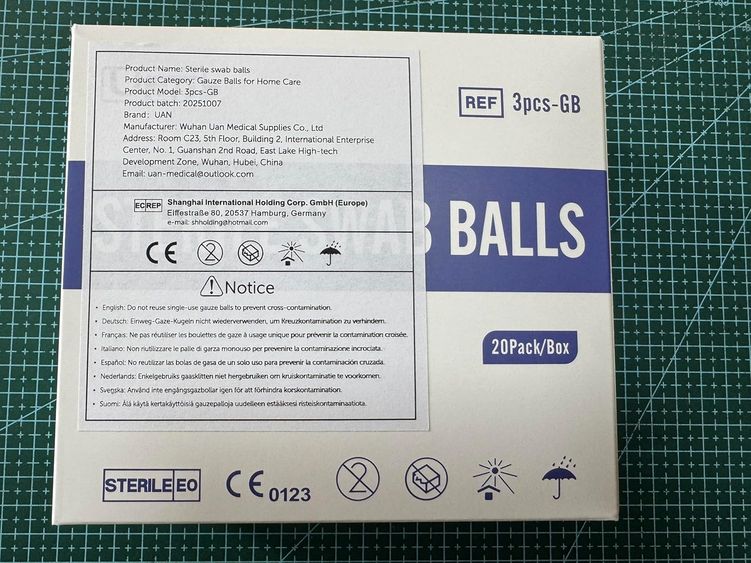 Cotton Sterile Wound Care Swabs - Individually Packaged, Sterilized (Gauze Balls (M) (3Pcs/Pack)) image number 3