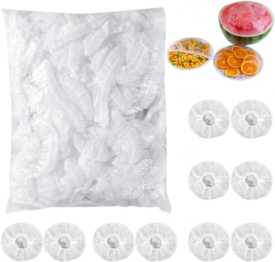 Ai-Oumleef Bowl Covers,100Pcs Shower Caps for Sourdough Bread, Covers Bread Proofing,Reusable Bowl Covers for Bread Proofing, Bread Cover for Rising, Covers for Bowls with Elastic image number 4