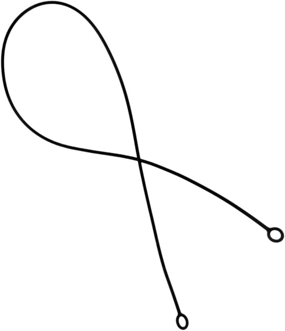 Earbud Strap Lanyard for Earphones Replacement Cord Detachable Silicone Ear Plugs Hanger with Lightweight Design for Travel Use Black image number 3