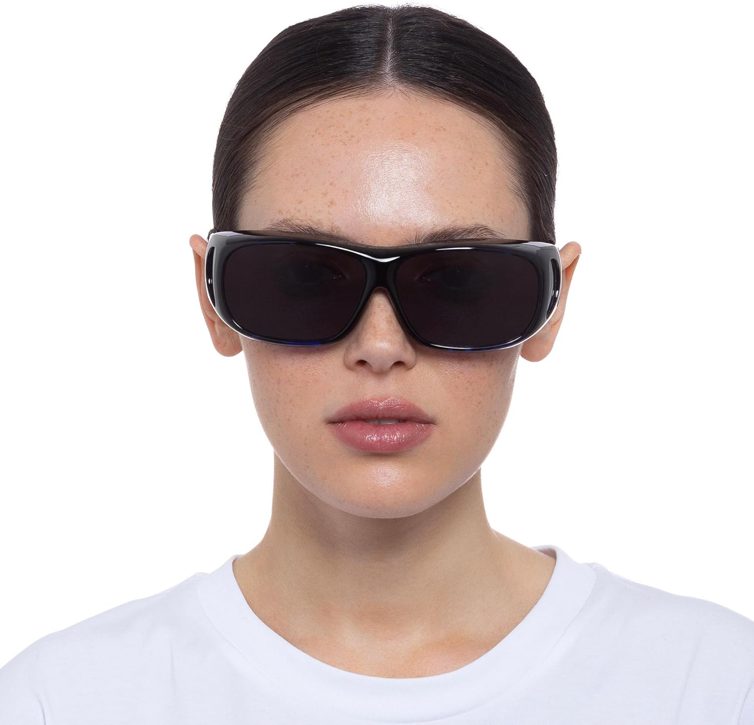 Cancer Council Uni-Sex Jervis Fitovers Navy Tort Rectangle Sunglasses image number 5