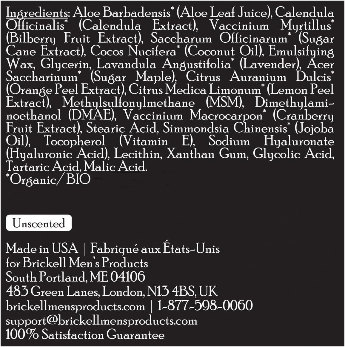 Brickell Men'S Instant Relief Aftershave for Men, Natural and Organic Soothing after Shave Balm to Prevent Razor Burn, 2 Ounce, Unscented