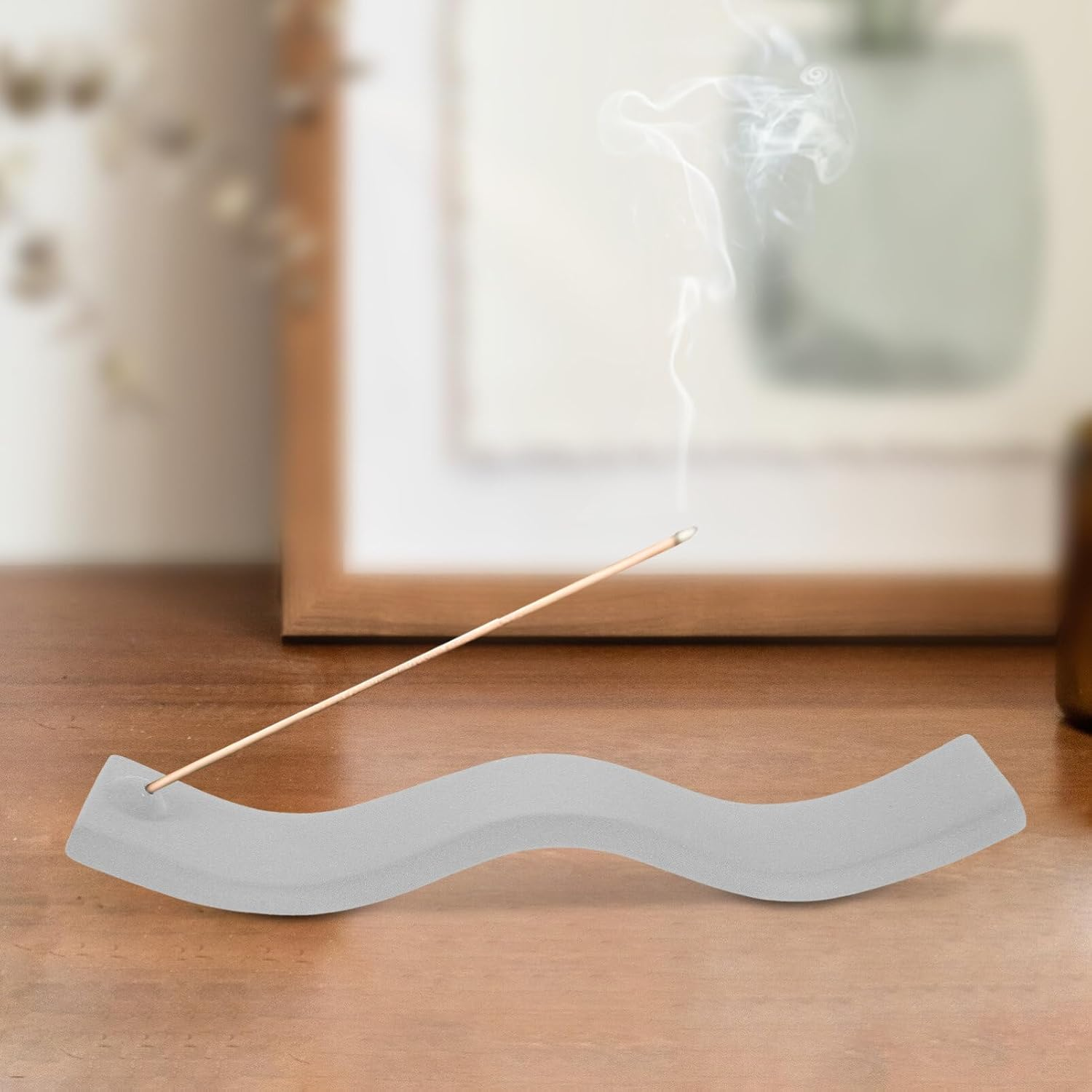 Healvian 2Pcs Ceramic Aromatherapy Stove Incense Burner Stick Holder Home Decor Desk Incense Holder image number 6