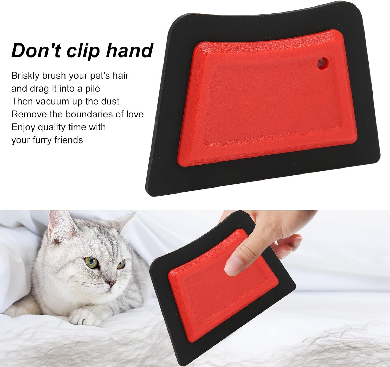 WGFOIP Mini Pet Hair Detailer, Lilly Brush Pet Hair Remover Cat and Dog Hair Remover Tool Cat Fur Remover for Couch, Car, Carpets