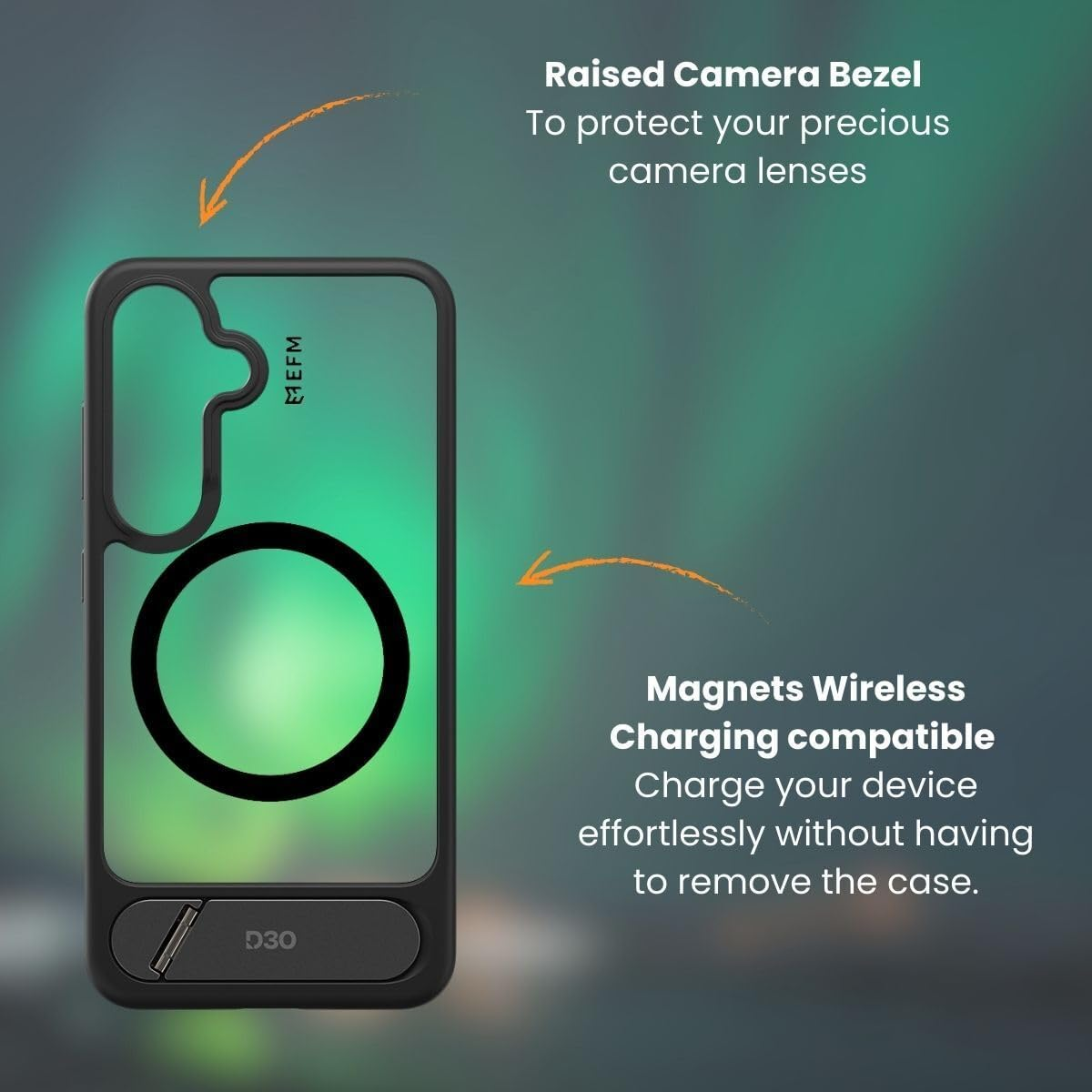 EFM Alta Case with D3O BIO for Samsung Galaxy S25 Ultra - Grey/Clear image number 5