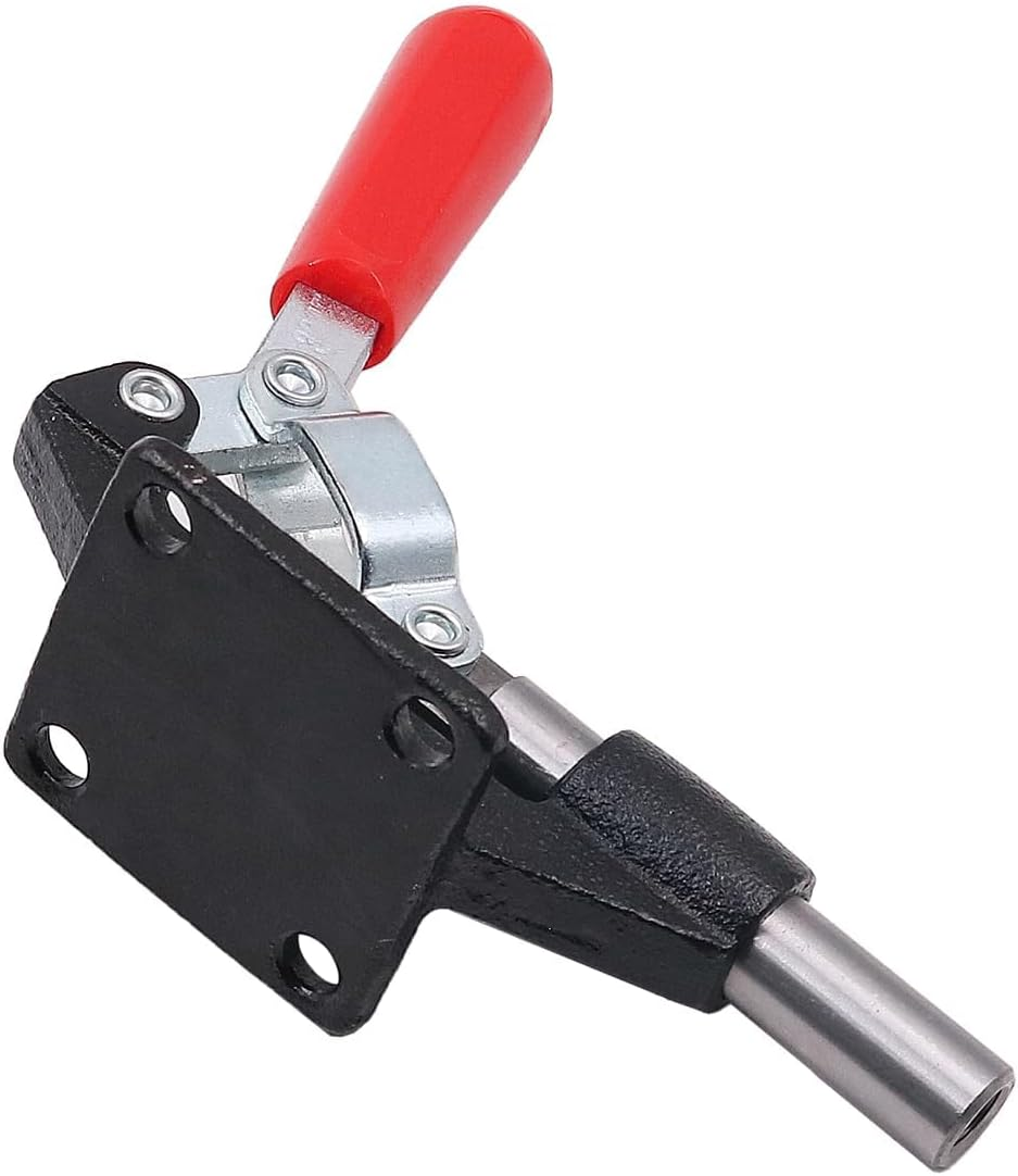 ZONADA 2 Pack Metal Toggle Lever Clamps 42Mm 386Kg Capacity &ndash; Straight Action Push Pull Piston Stroke Clamping Tool for Woodworking, Metalwork, Industrial Projects image number 3