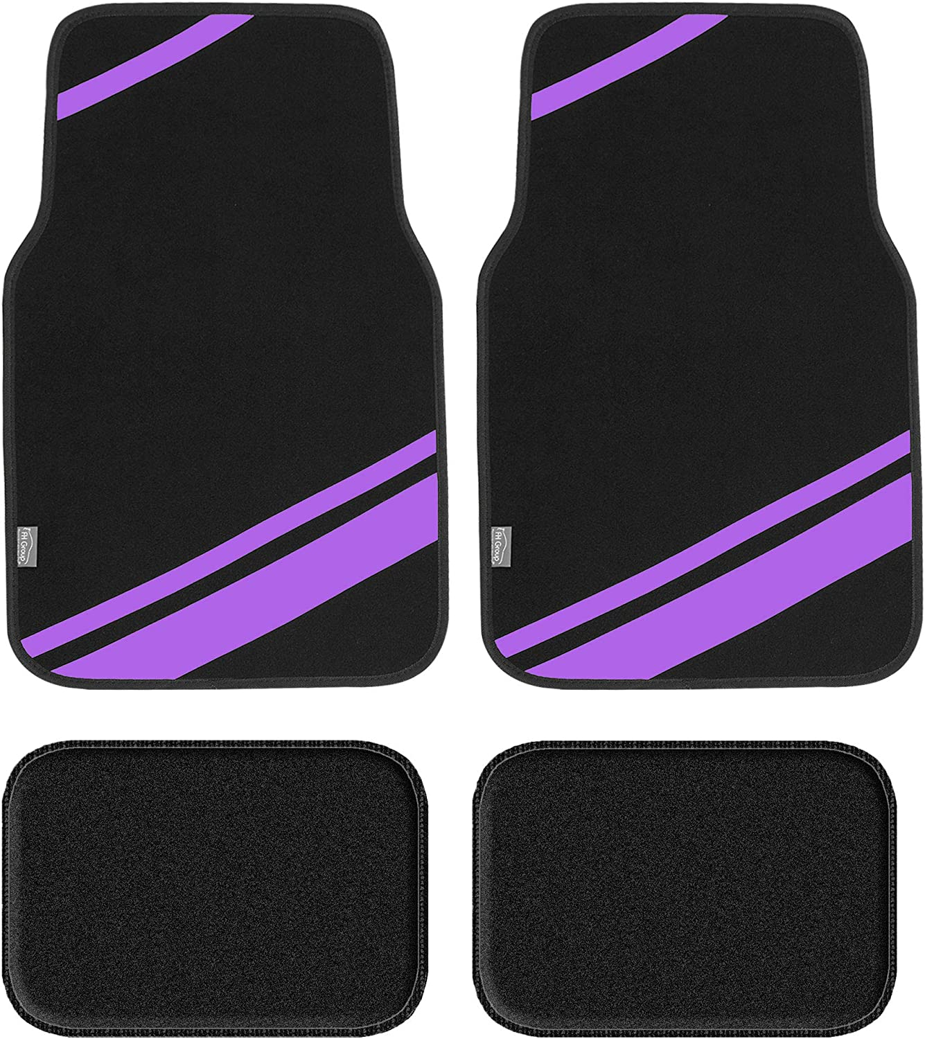 FH Group Car Floor Mats - Carpet Floor Mats for Cars, Universal Fit Automotive Floor Mats, All Purpose Car Floor Mats, Carpet Protector Mat for Most Sedan, SUV, Truck Floor Mats Beige