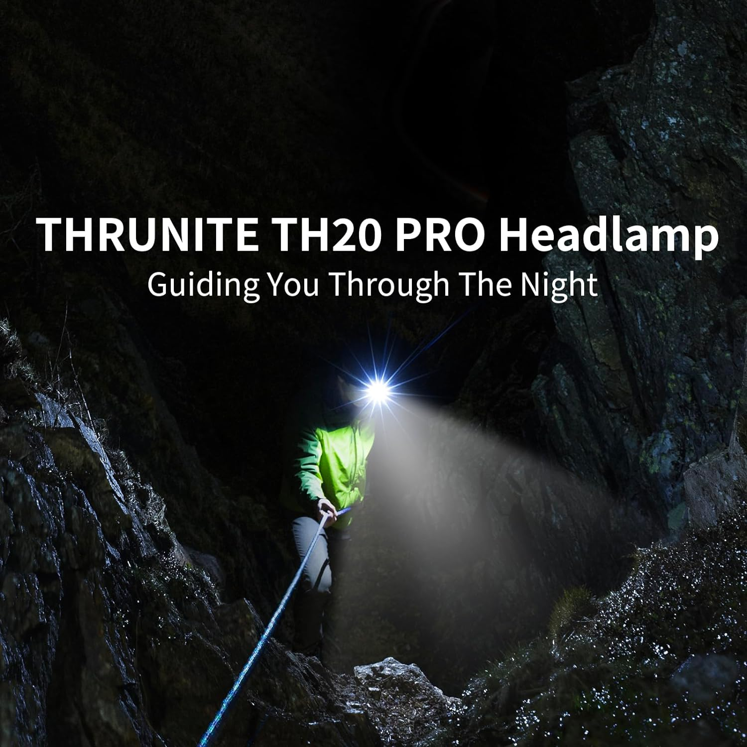 Thrunite TH20 Pro Rechargeable Headlamp - Aluminum & LED Flashlight - 1010 Lumen Super Bright & 18 Days Working - Waterproof & 6 Modes - Emergency Light for Camping & Outdoor Adventures - Cool White image number 2