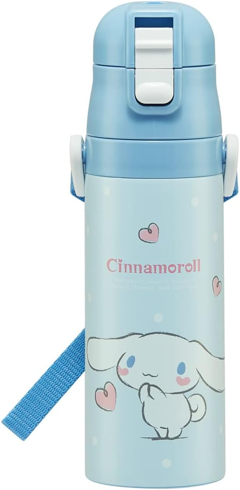 SDC4 Stainless Steel Kids Water Bottle, 16.1 Fl Oz (470 Ml), Direct Drinking, Sanrio Chromi, Lightweight Type, Vacuum Insulated Construction, Cold Insulation