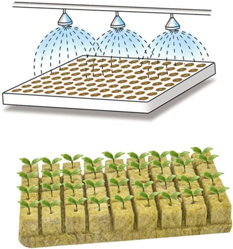 SUPVOX 200Pcs Garden Hydroponic Grow Starter Plugs Nutrient Rich Wool Cubes Easy to Plant Gardening Supplies image number 2