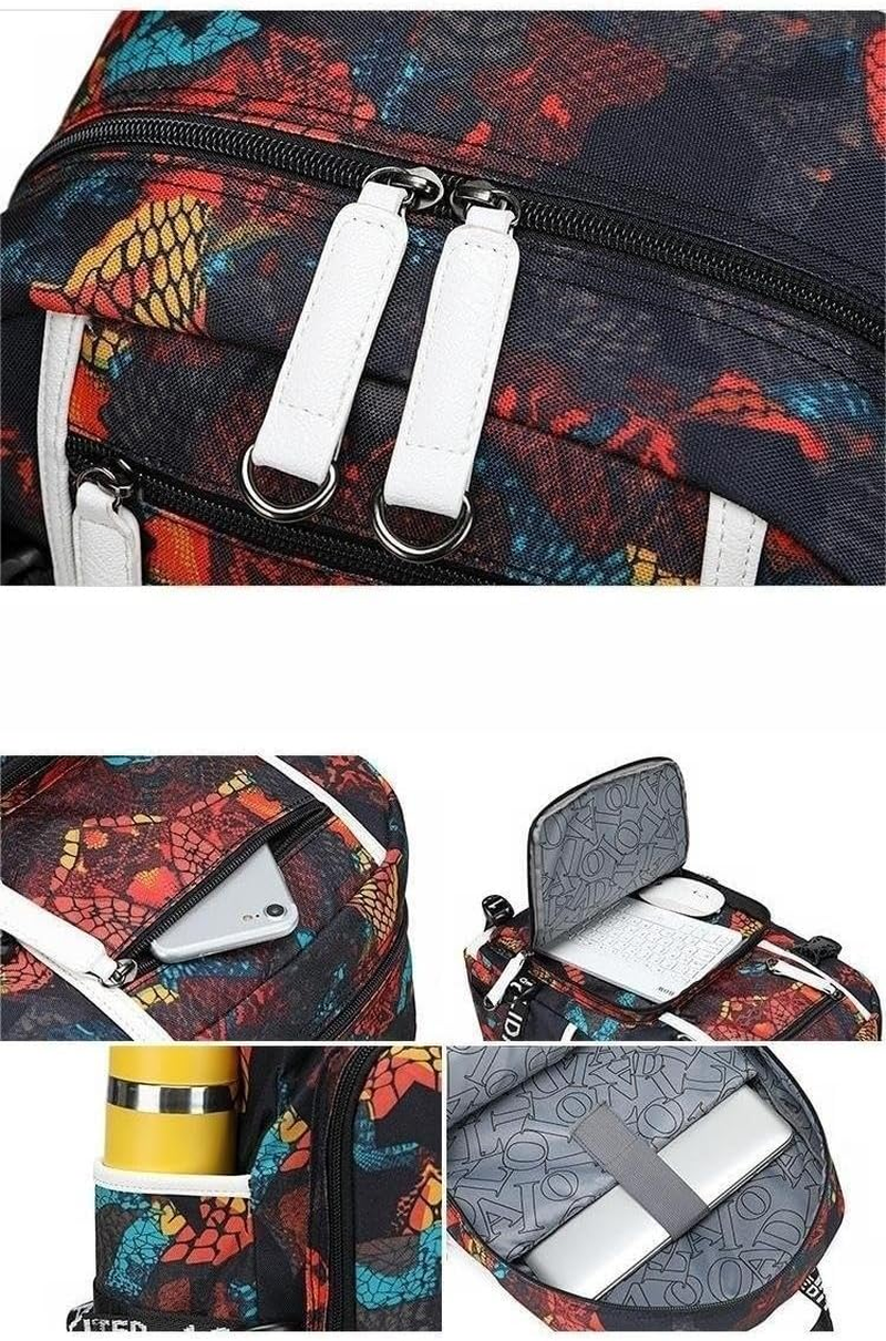 Soccer Player Star MBP Brother Backpack Travel Student Football Fans Bookbag for Men Women image number 2