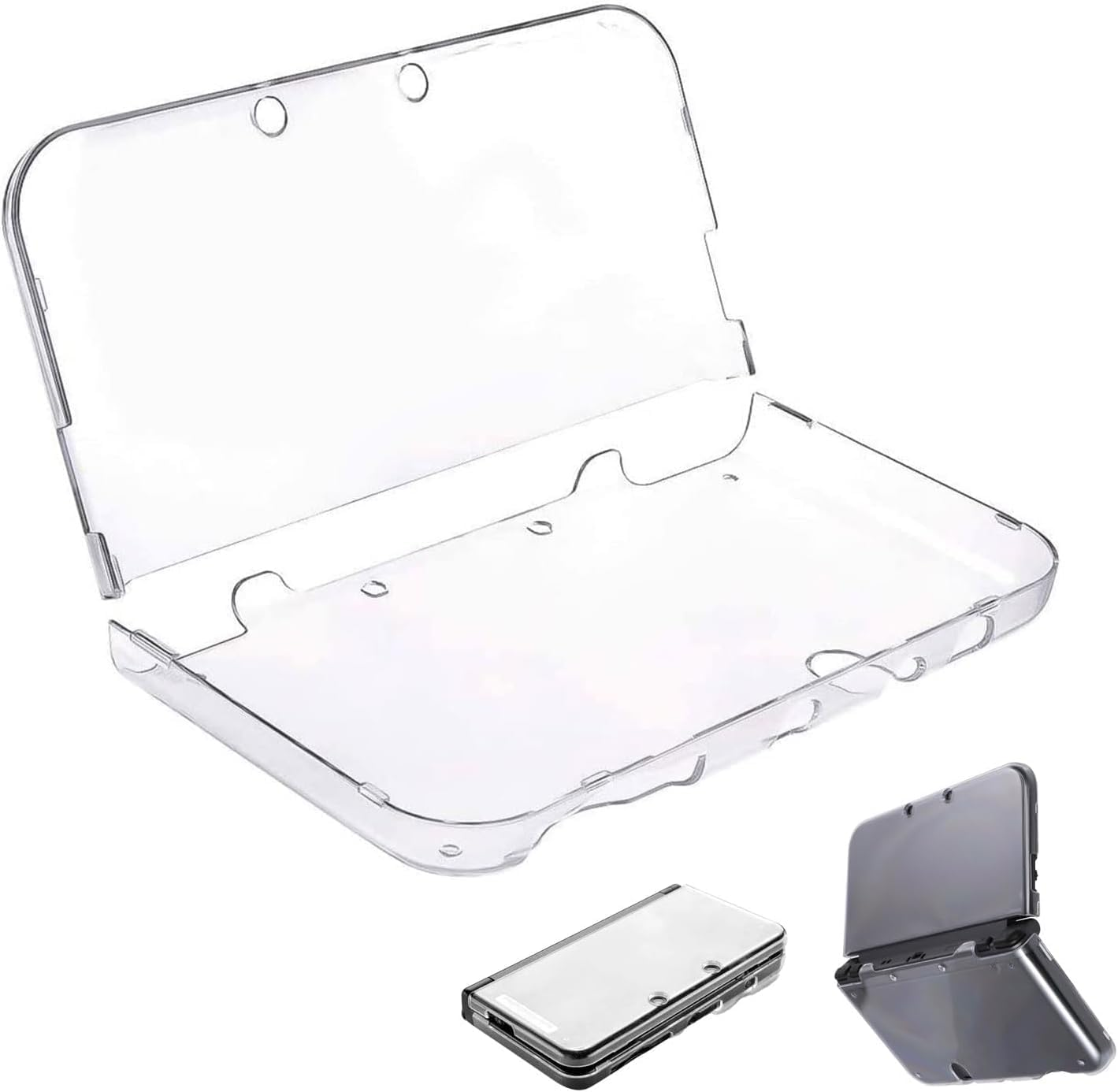 Ggddsha Transparent Protective Case for 3DS XL/LL &ndash; Crystal Clear Hard Shell Cover, Scratch-Resistant & Snug Fit, Compatible with 2015 Model Game Console image number 5