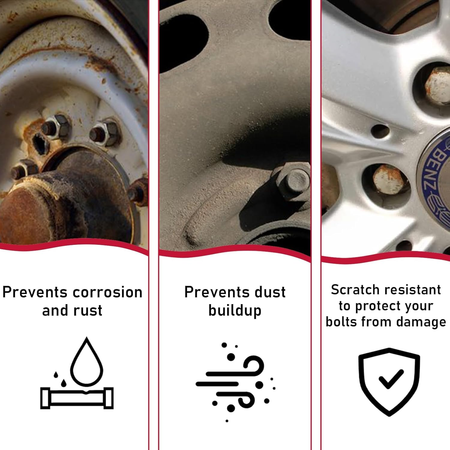 20 PCS Wheel Nut Covers Bolt Caps, 19Mm Wheel Lug Bolt Covers Caps with Removal Tool, Auto Hub Screw Bolt Head Tire Protector, Universal Vehicle Exterior Decor Accessories (Blue) - Blue image number 2