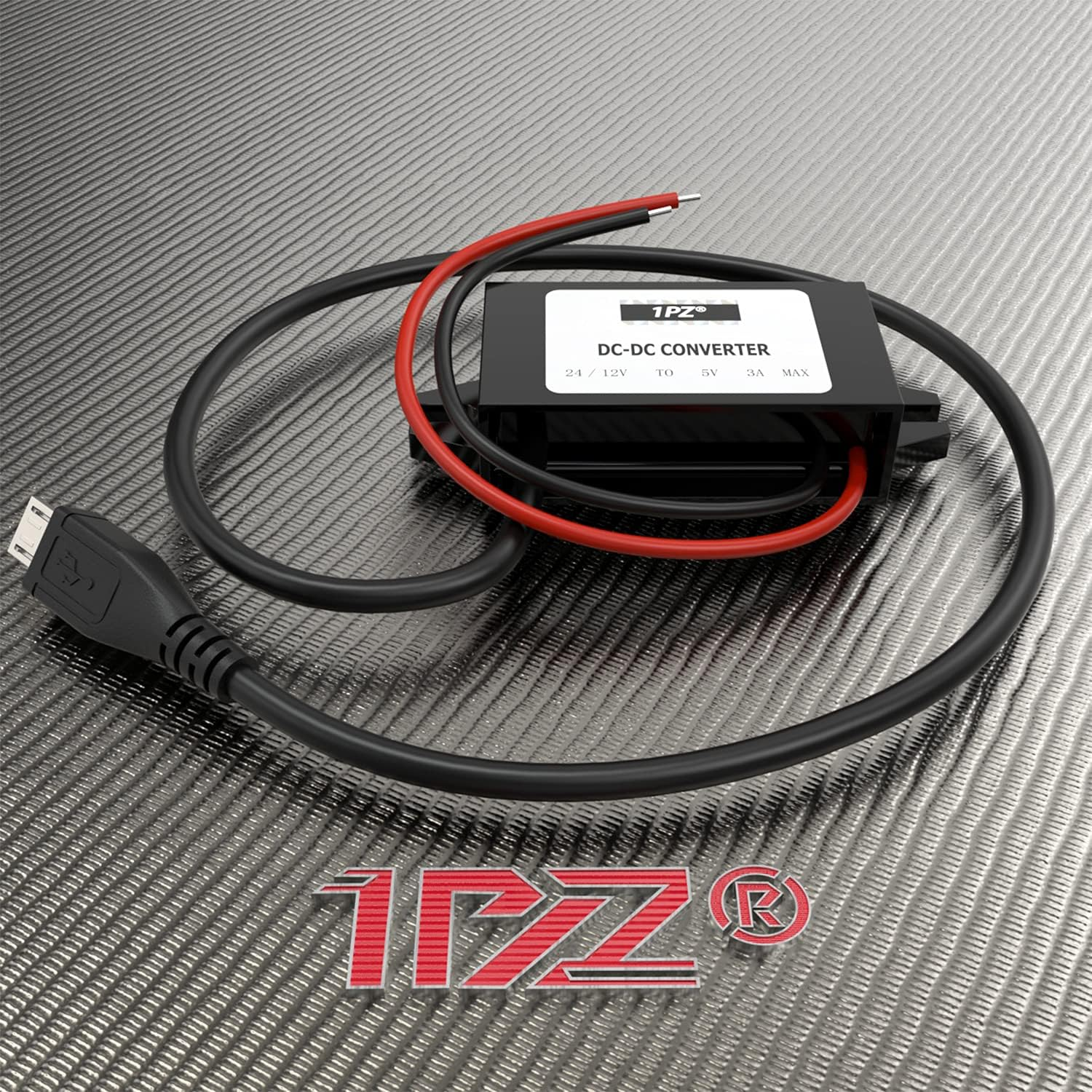 1PZ WBC-V51 15W DC-DC Buck Converter, 8-22V to 5V 3A Step-Down Voltage Regulator, Micro USB Output, Waterproof & Shockproof for Car Devices, GPS, LED, MP3, DVD image number 3