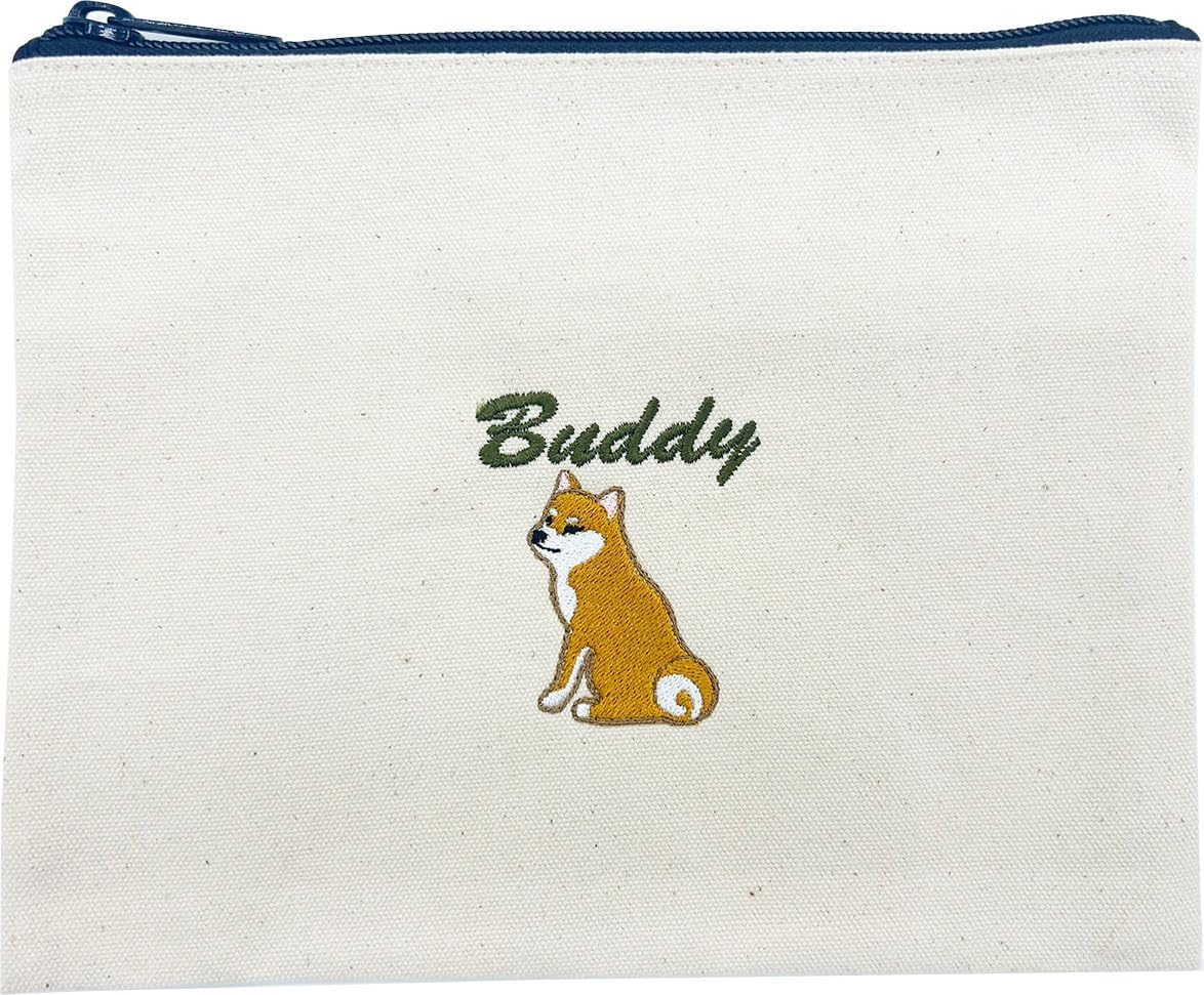 NICKNAC 02042-01 Heartful Pet Buddy Pouch, Natural Shiba Inu image number 2