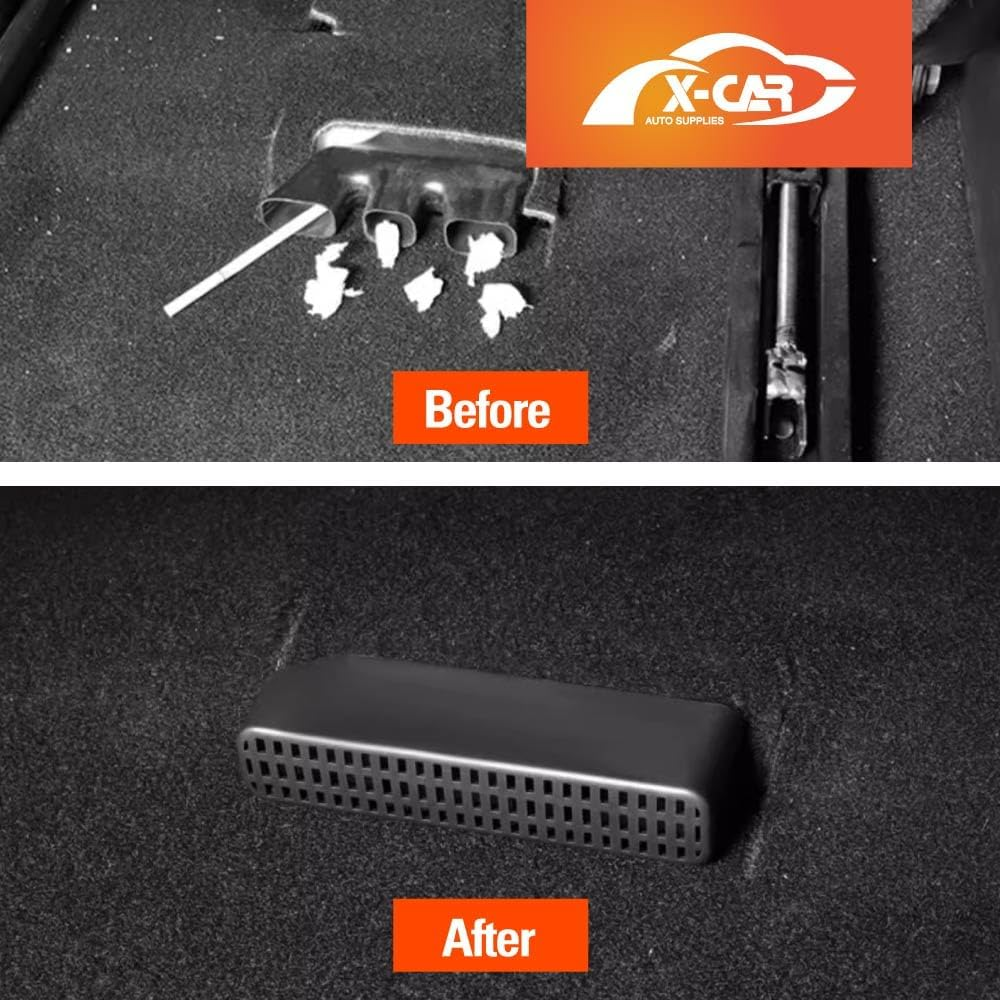 X-CAR GWM Tank 300 2022-2024 Backseat Rear under Seat Air Conditioning Outlet Vent Cover Flow Grille Protector Set of 2 image number 6