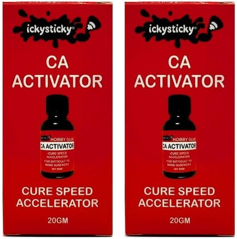 Ickysticky CA Activator Hobby Glues 20 G Premium Superglue Wood, Craft, Metal, Plastic, Model Kits, DIY, Home, Office image number 1