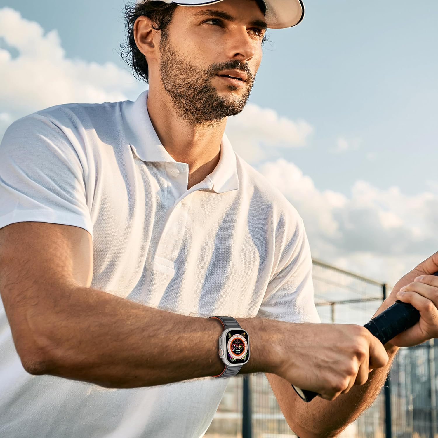 Magnetic Bands for Apple Watch Ultra 3/2/Ultra Band 49Mm 46Mm 45Mm 44Mm 42Mm 41Mm 40Mm 38Mm Women Men,Soft Silicone Strap Sport Loop Wristbands for Iwatch Series 11 10 9 8 7 6 5 4 3 2 SE 2Nd 3Rd SE image number 5