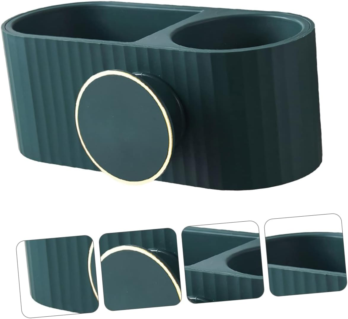 NIYANGLE Hair Dryer Storage Shelf Wall-Mounted Bathroom Supply Stylish Modern Material Rack