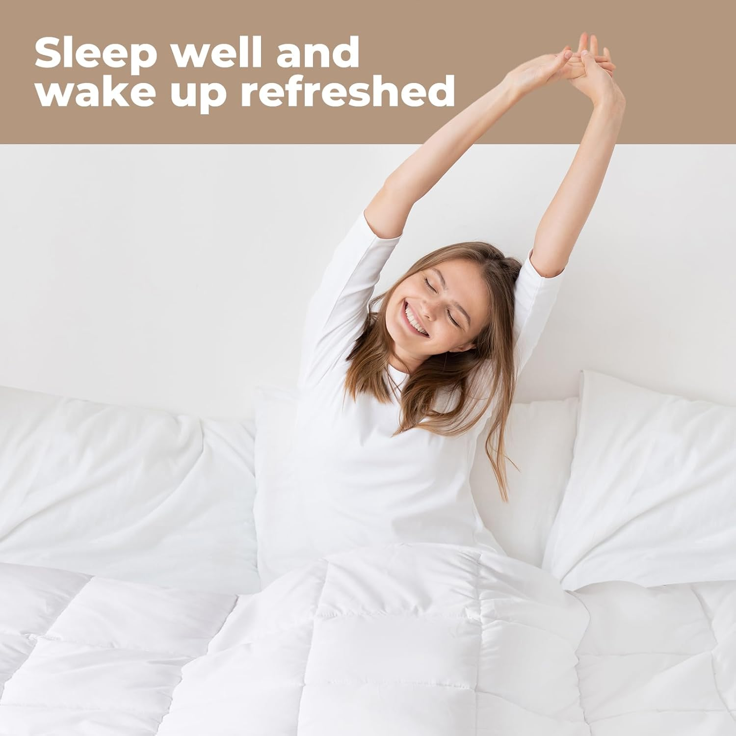 Dreamz 200GSM Recycled Fiber Quilt Microfiber Summer Bedding Quilts Throw Blanket Doona, Recycled Fiber Filling, Soft Cover, Machine Washable, for Sleeping,Breathable(King Single) image number 5