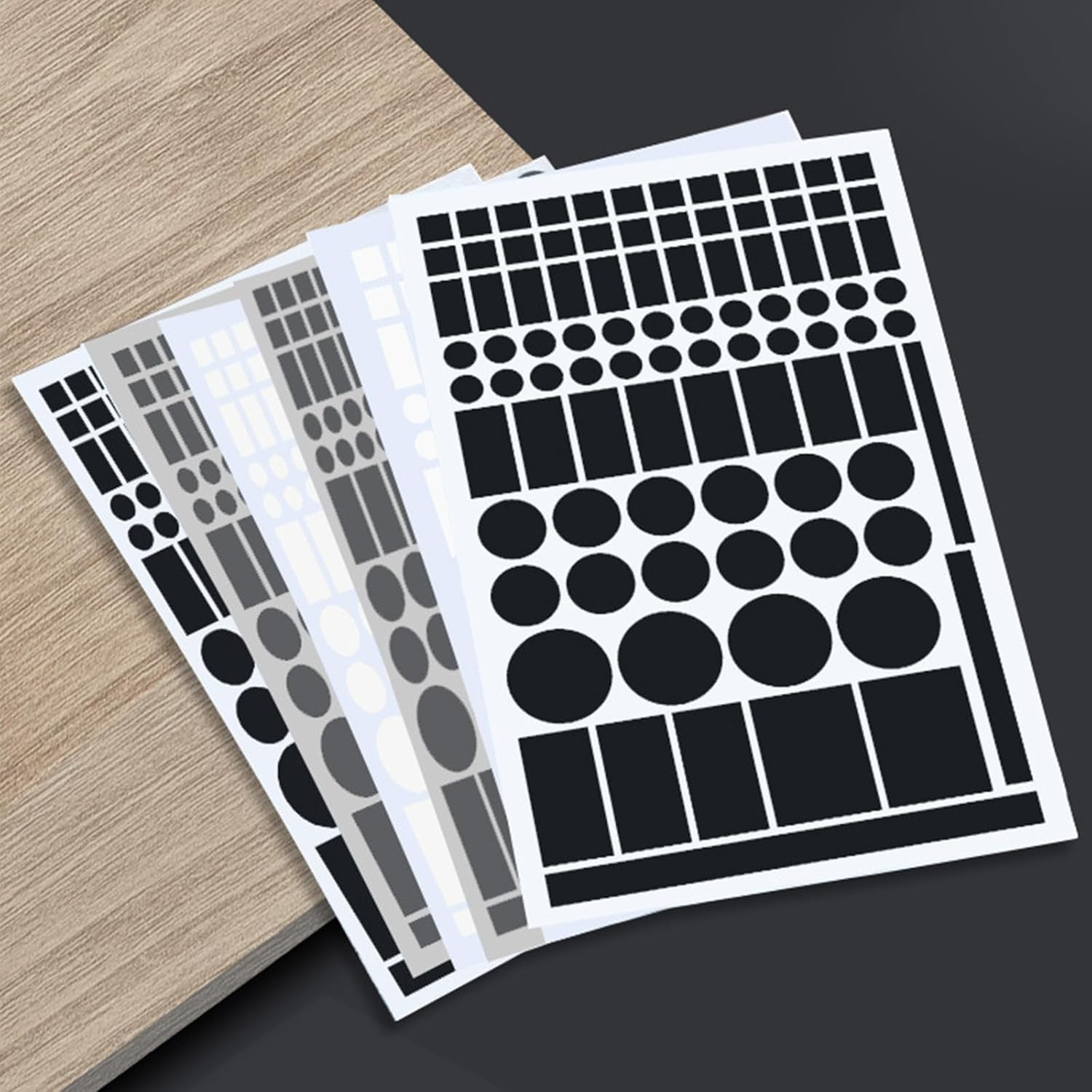 LED Light Blocking Stickers, Ling-Luo LED Light Blackout Sticker Light Dimming Stickers, LED Filters Dimming Sheets for Routers, TV LED Covers Blackout (White-2,Black-2) image number 6