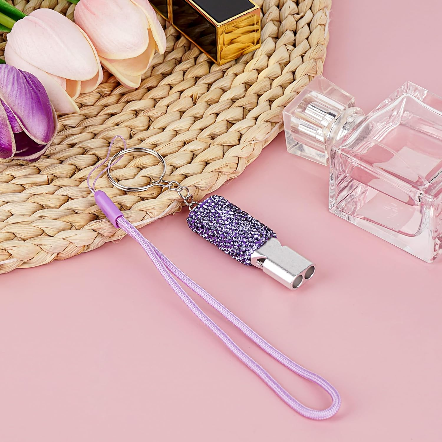 Biiange 2 Pack Bling Whistle, Whistle for Coaches with Lanyard, Coaches Referee Sports Whistles, Loud Metal Sports Whistle Sets for Coaches, Referees, and Hikers image number 1