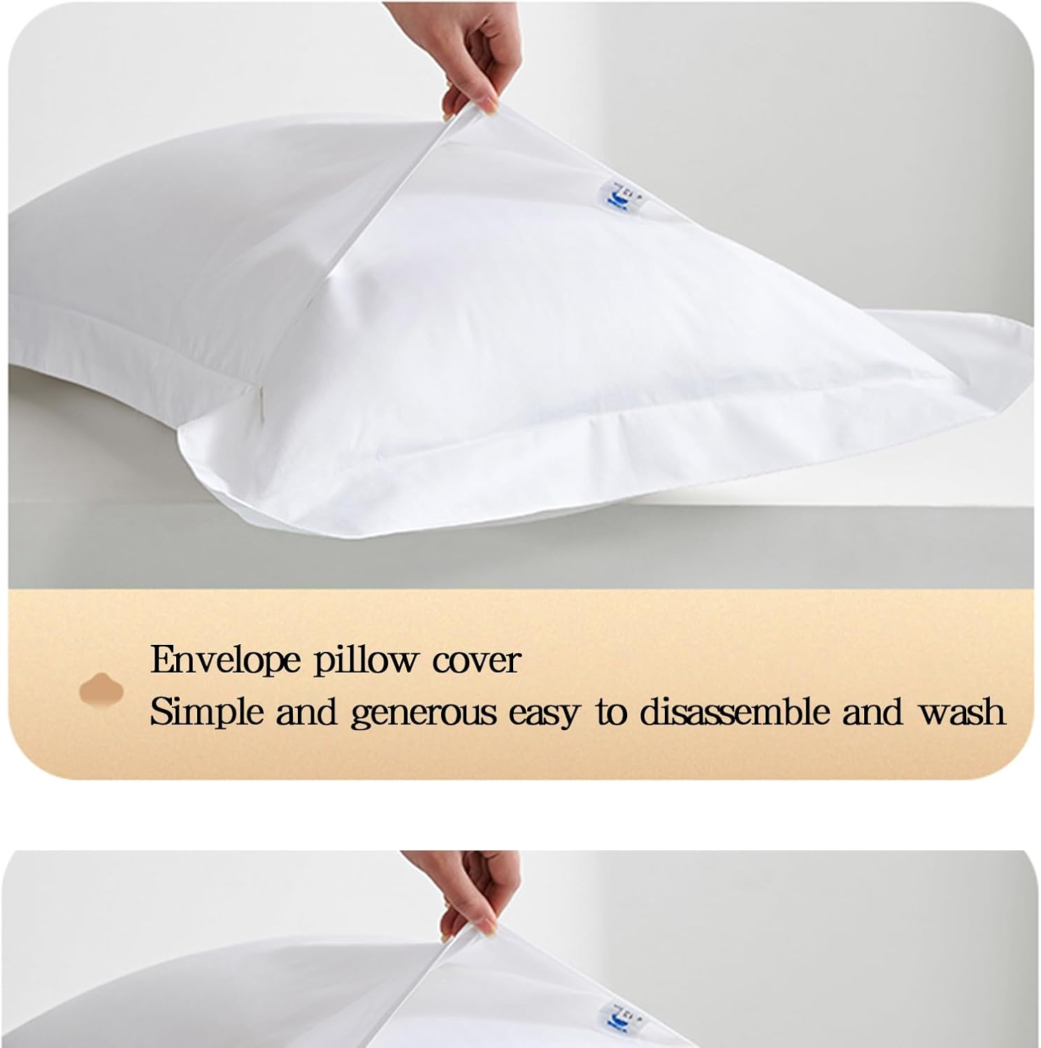 Five-Star Hotel Bedding Set, 100% Cotton Bed Sheets, Specially Designed，4 PC Luxury Set Extra Soft, Cooling Bed Sheets - Wrinkle, Fade, Stain Resistant image number 6