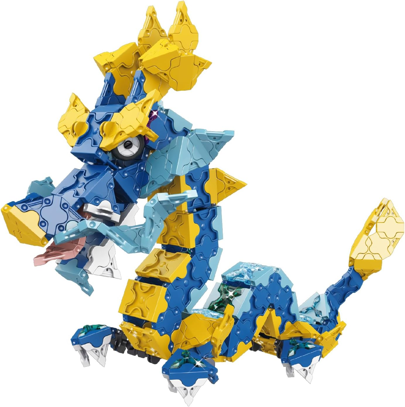 Yoshiritsu Laq Mystical Beast Jewel Blue Dragon (360 Pcs + SP38 Pcs) L009463 image number 2