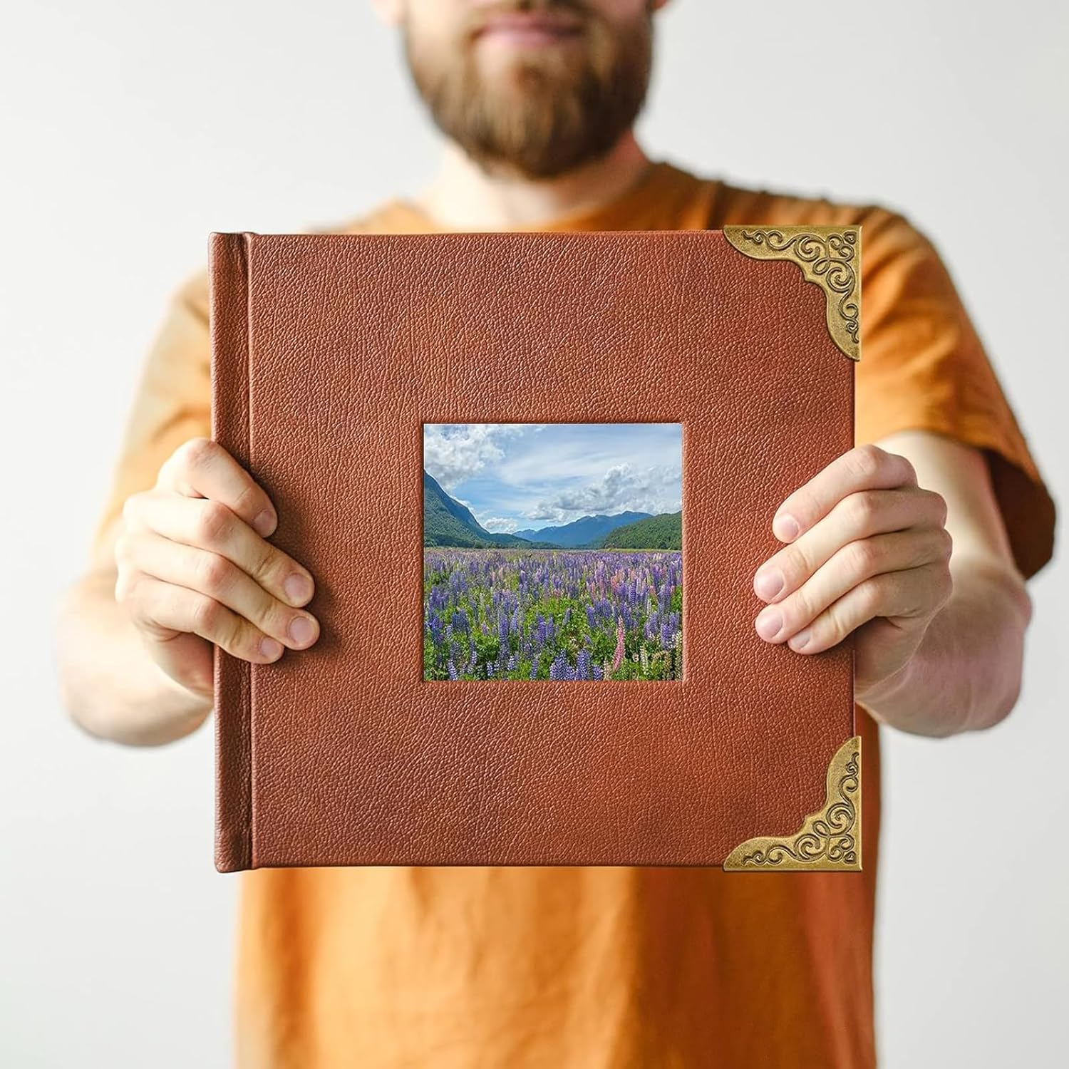 80Pcs Metal Book Corner Protector, 4 Colors Protective Corner Edge Decoration for Books Vintage Corner Protection Vintage Photo Corners Decorative Protector for Scrapbook Menus Folder Book image number 2