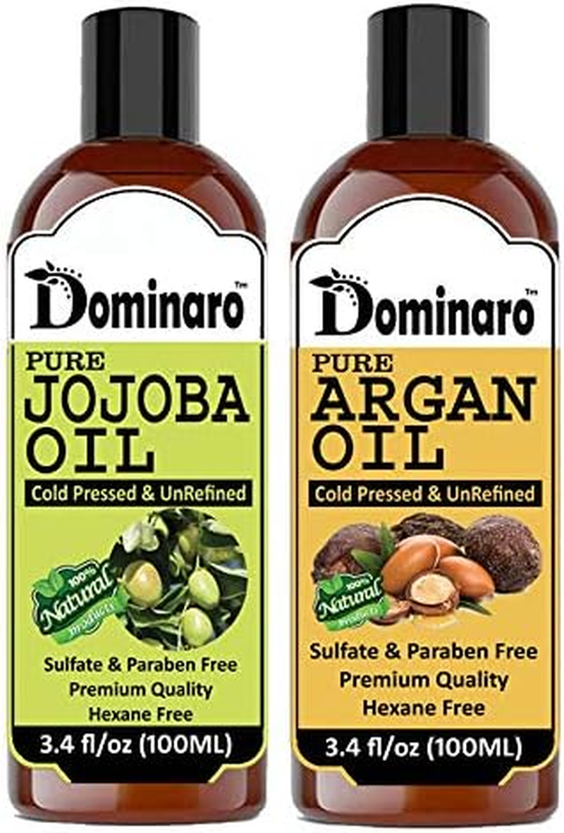 Dominaro 100 % Pure & Natural Jojoba Oil & Argan Oil (Combo Pack of 2 Bottle ) 200 Ml Hair Oil (200 Ml) image number 4