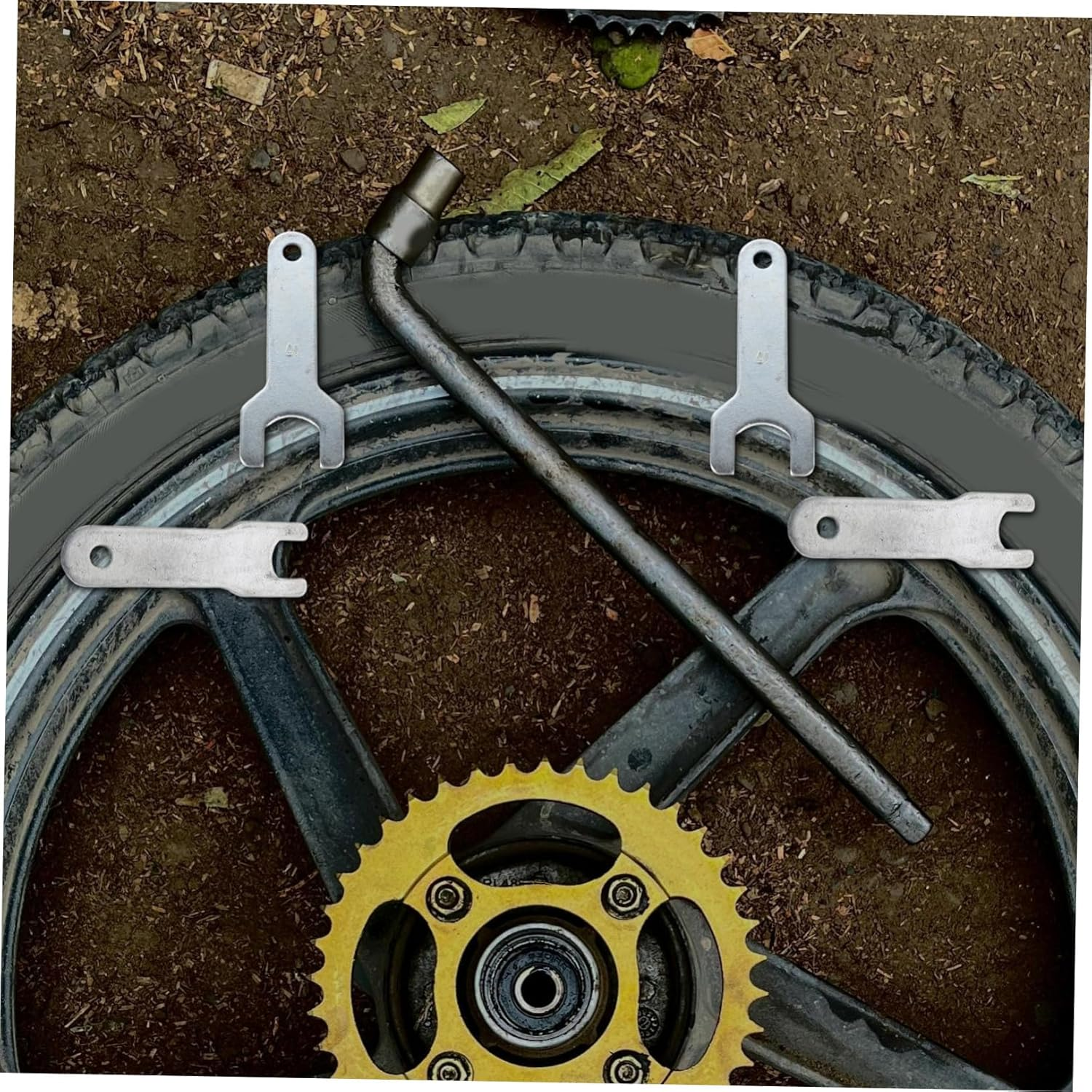 LIFKOME 4Pcs Air Die Grinder Wrench Spanner Lightweight Pneumatic Angle Grinder Accessory for Precision Automotive Tire Maintenance and Fine Detailing image number 6