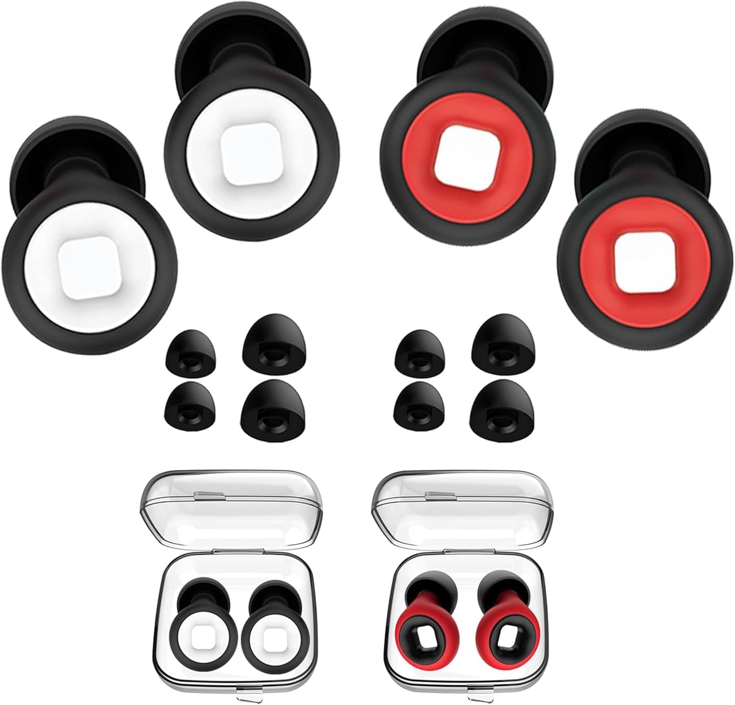 Motorcycle Ear Plugs for Sleeping, Soft Silicone Noise Cancelling Earplugs for Wind Noise Reduction, Concerts, Travel anti Snoring, Waterproof Comfort Fit Motorbike Ear Protection(Black)