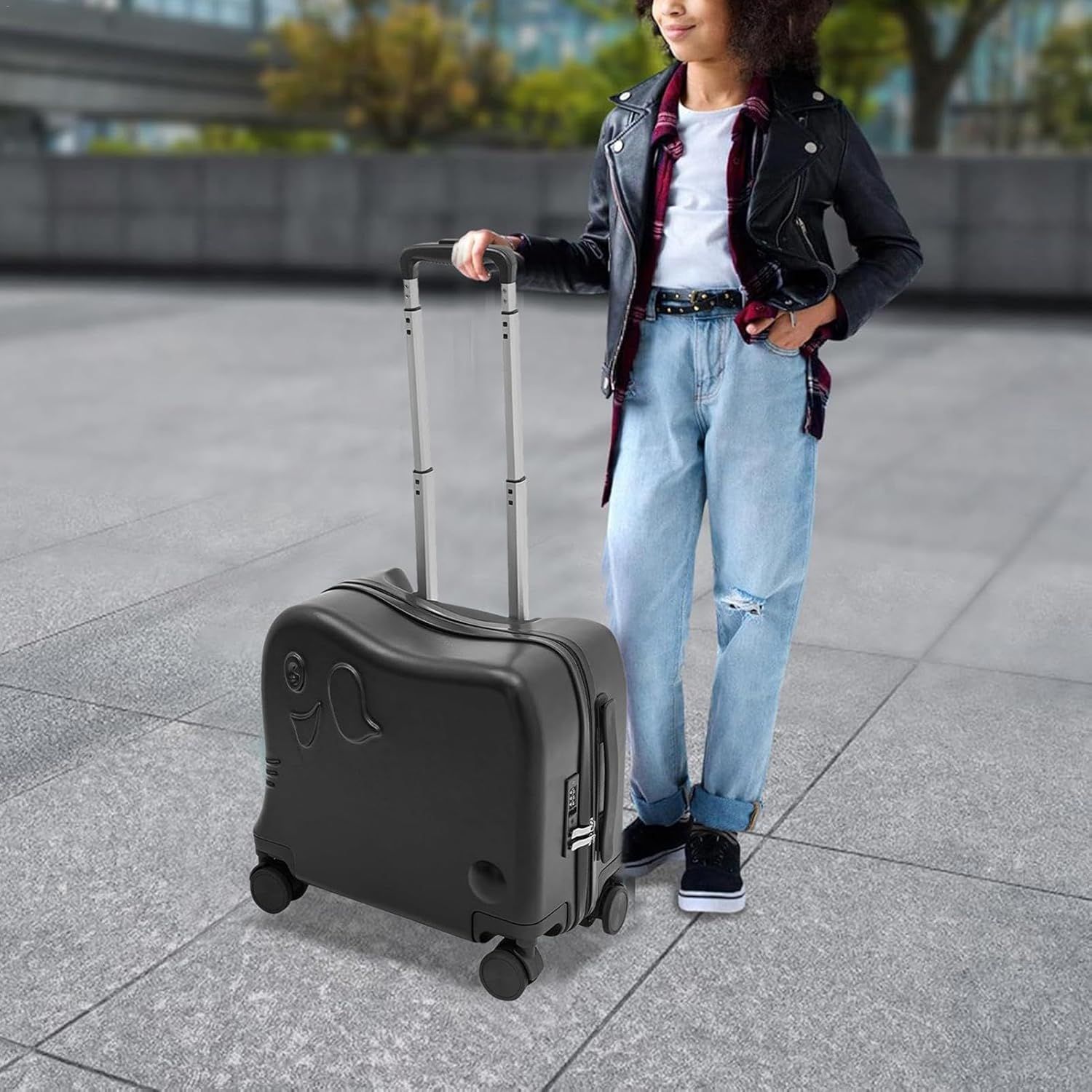 Kids Carry on Luggage with Wheels, Multipurpose Kids Rolling Luggage, Kids Carry on Suitcase, Toddler Carry on Luggage, Cute Children Suitcase, Kids Cabin Luggage for Kids, Boys, Girls