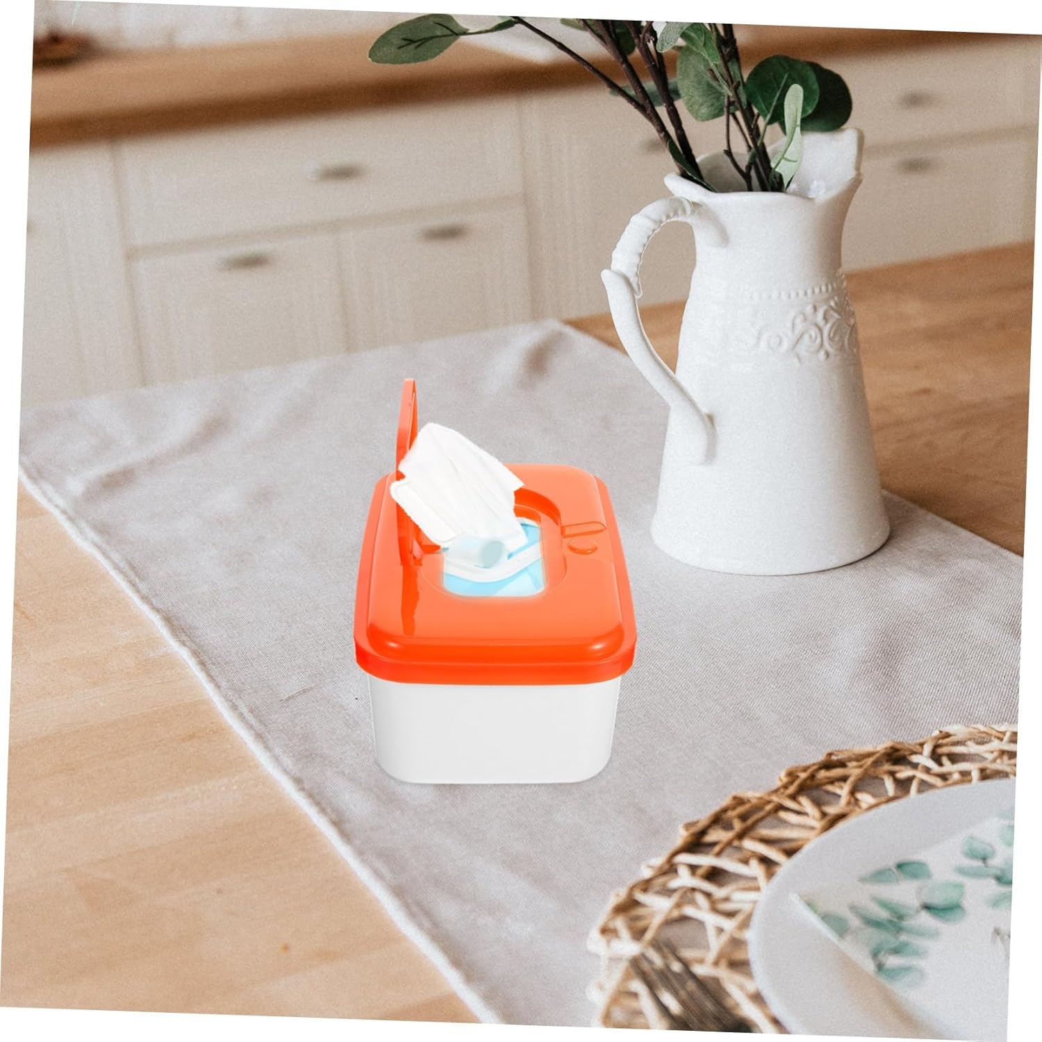 2Pcs Baby Wipes Dispenser Container High Stand Wipe Holder Pp Plastic Portable Suitable for Travel and Nursery Use Random Color image number 4