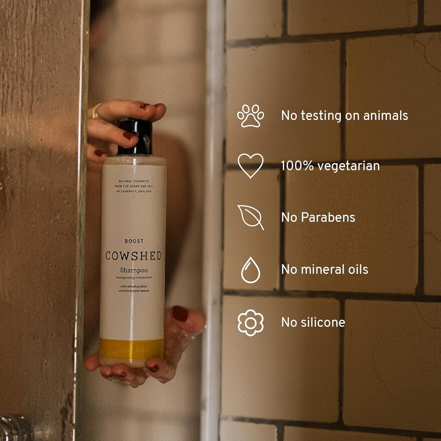 Cowshed Cowshed Boost Shampoo for Unisex 10.14 Oz Shampoo, 300 Ml image number 1