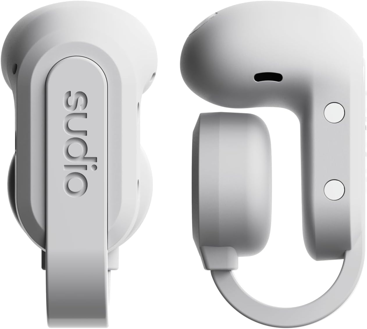 Sudio B3 Snow White - the Open-Air Ear Clip Made from Recycled Plastic. Open Headphones, Bone Sound Technology, Bluetooth 5.4, IPX4 Waterproof, Long Playing Time of 24 Hours Total image number 2