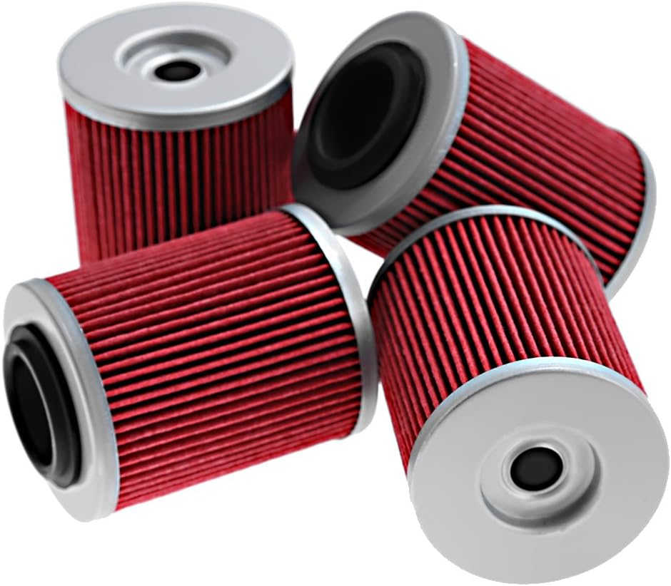 Oil Filter for Can-Am Outlander 330 400 450 500 570 650 800 850 1000 Replace OEM# 420256188 711256188 KN152 HF152 (4Pcs) image number 6