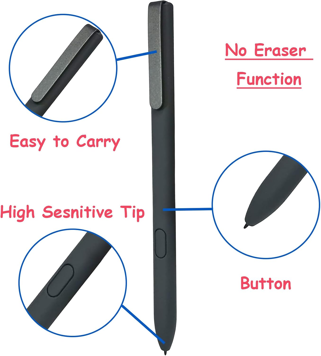 Lixiongbao Stylus Pen for BOOX Tablet Note Air 4 C & Go Color 7 - Black E Ink Pen with Nibs image number 4