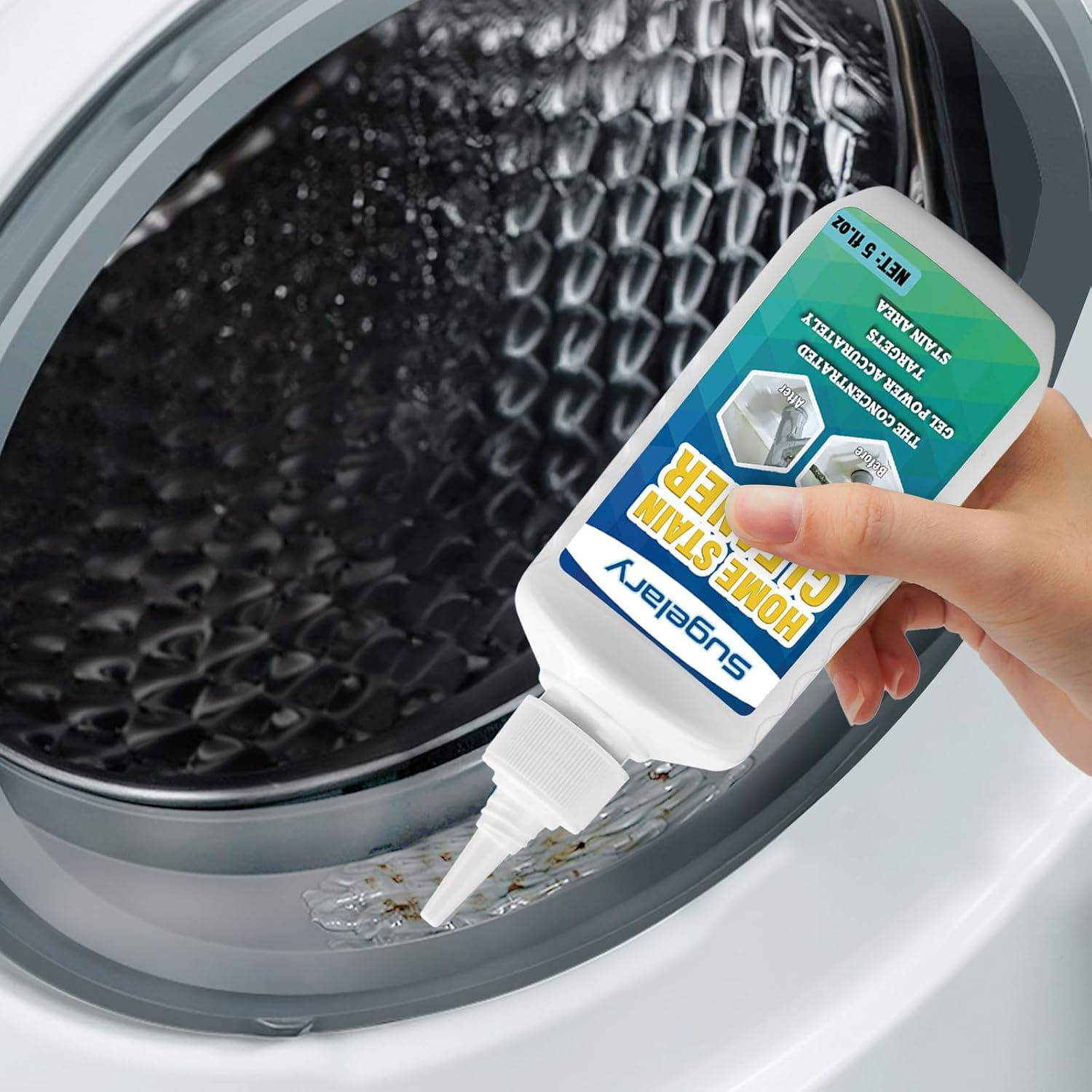 Prowithlin Mould Remover Gel, Powerful Household Washing Machine Cleaner, Black Stain Remove for Refrigerator Strips, Showers, Sink, Tile, Wall, Long-Lasting Bathroom & Grout Cleaning, 1 Pack image number 1