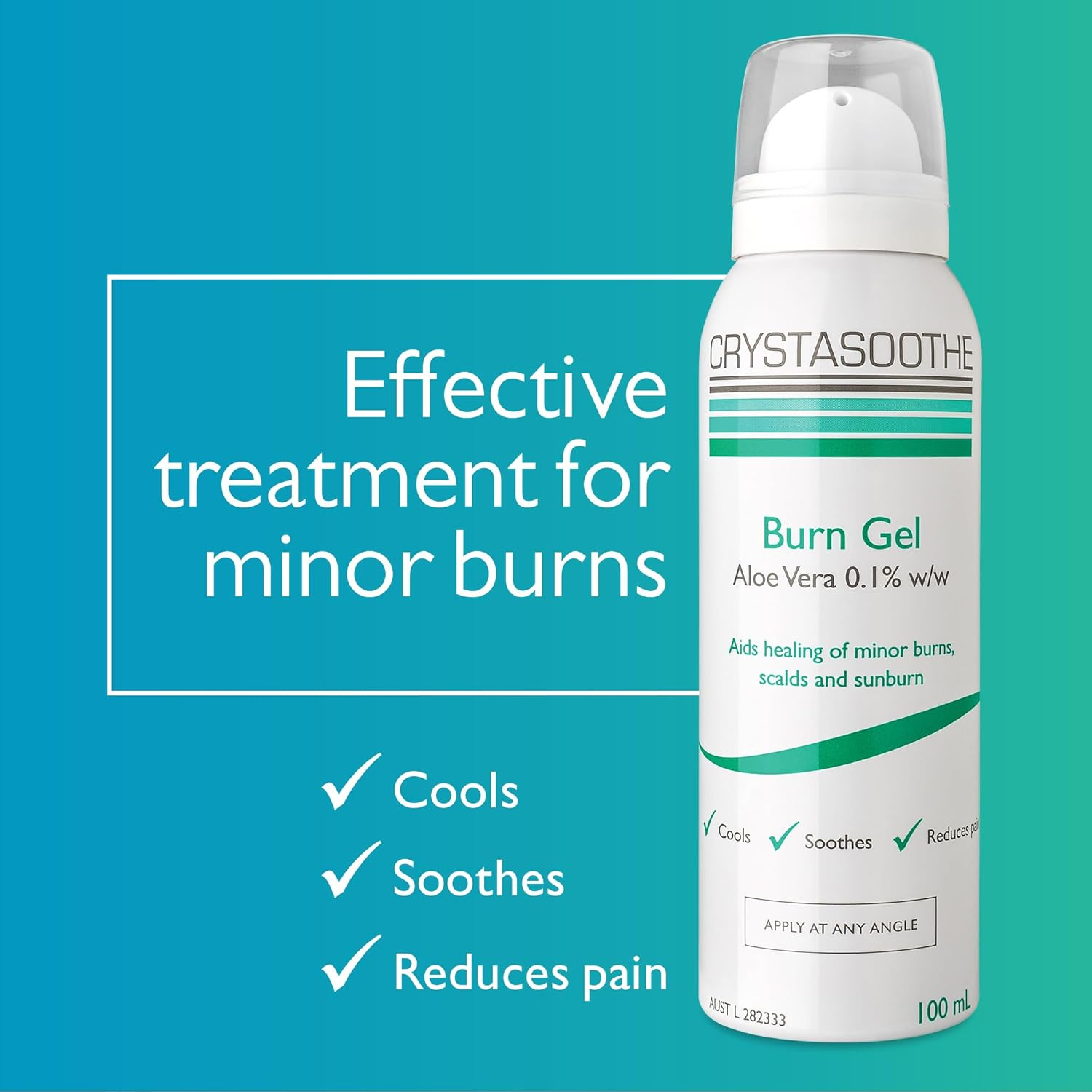 Crystasoothe Burn Gel - after Burn, Protective Gel to Cool and Soothe Minor Burns, Scalds and Sunburns. First Aid Treatment Spray. 100Ml Bottle image number 5
