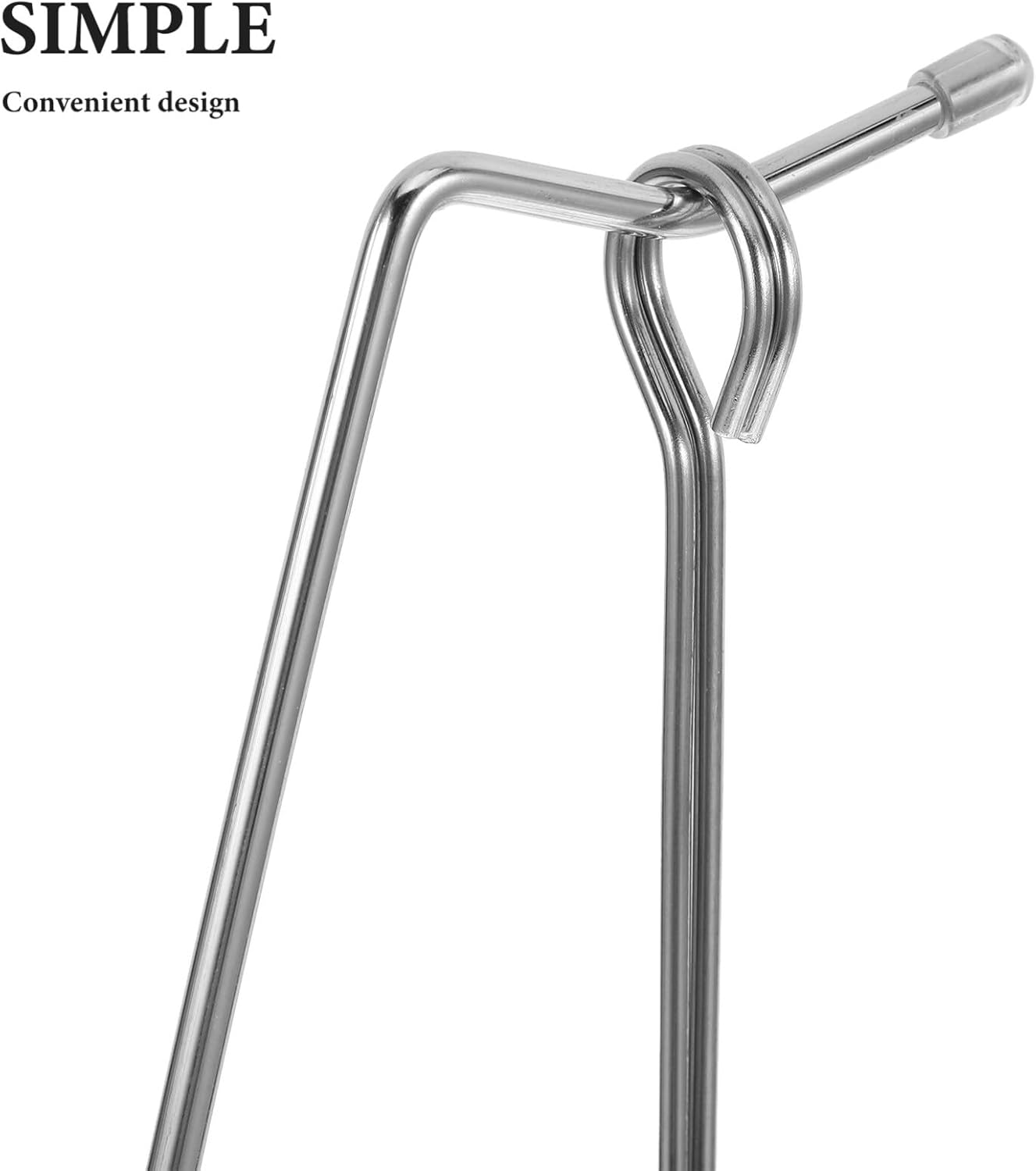 PRETYZOOM Kebabs Hanger Skewer Stand with 2 Skewers Skewer Holder Grill Vertical Stand Kebabs Skewer Barbecue Hanging Rack Brazilian BBQ Accessories image number 5