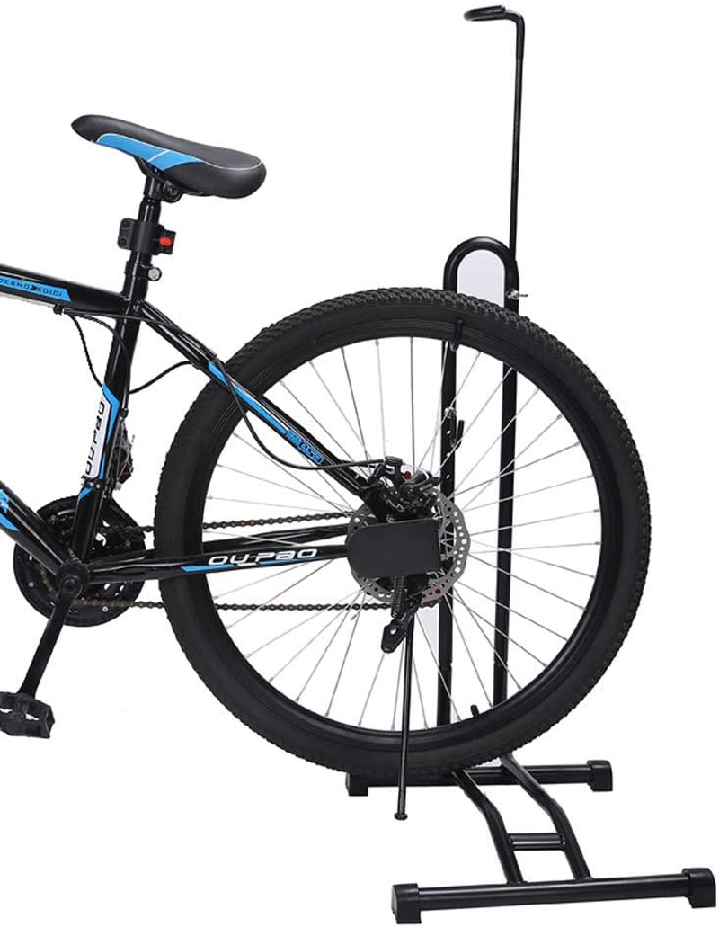 Horizontal and Vertical Bike Rack Floor Packing Stand, Solid Steel Construction, Non-Slip Feet, Space Saving Design for Living Room, Bedroom, Garage, Size-Xl image number 2