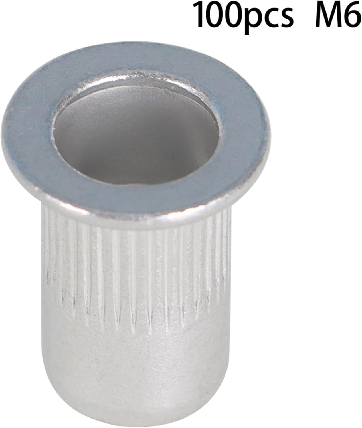 100Pcs M6 Rivet Nuts Blind Nut Nutsert Rivnut Aluminium image number 2