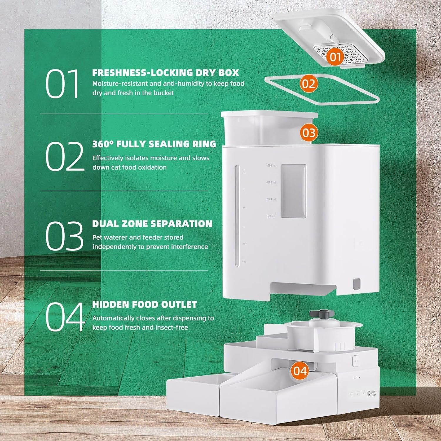 Automatic Pet Feeder Automatic Cat Feeder image number 1