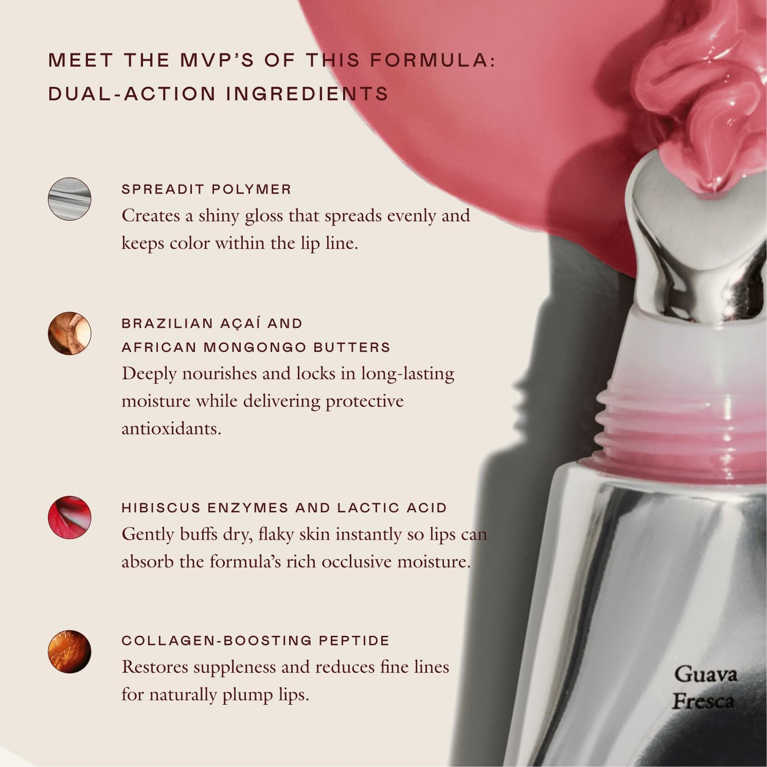 EADEM Le Chouchou Lip Softening Balm, Lip Gloss for Women, Lip Plumper & Lip Mask, Overnight Hydrating & Moisturizing Luxury Lip Balm, 0.5 Oz, Bissap Glaze image number 6