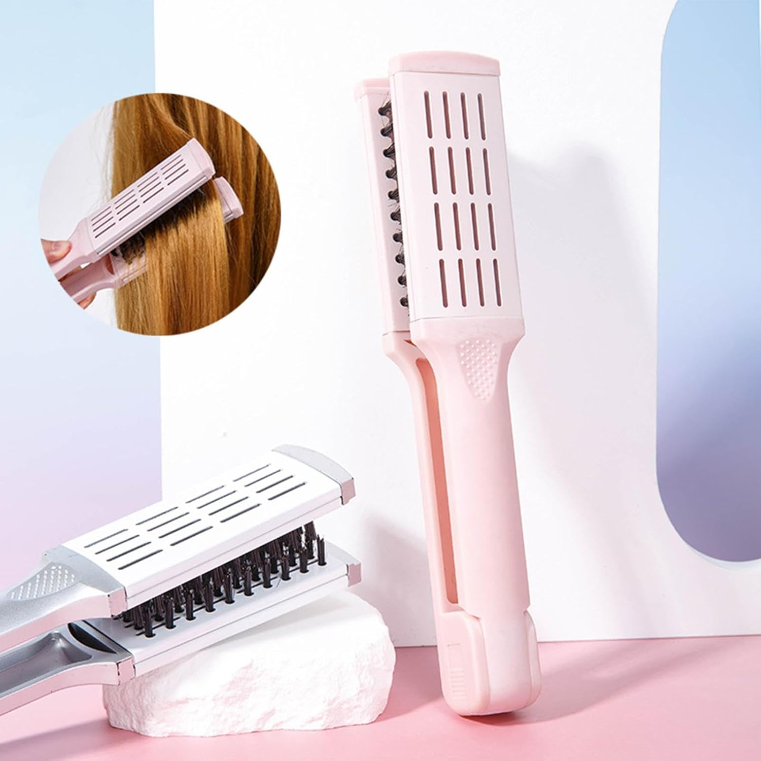 Hair Straightener Comb | Electric Comb for Hair - Hot Comb Straightener, Straightening Iron with Built-In Comb for Men, Friends, Beautician image number 6